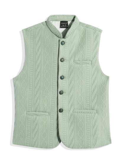 CHARCHIT Boys
                        Textured Brocade Pure Cotton Nehru Jacket