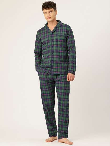 Nite Flite Men
                        Checked Night suit