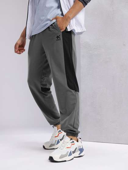 HRX by Hrithik Roshan Men Colourblocked Mid-Rise Lifestyle Joggers