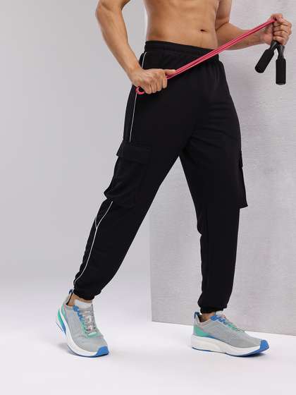 HRX by Hrithik Roshan Men Rapid-Dry Mid-Rise Regular Fit Cargo Style Joggers