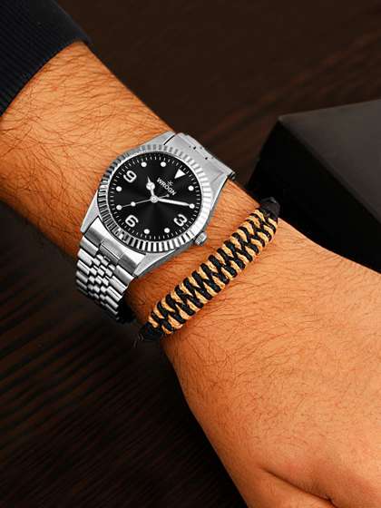 WROGN Men Patterned
                      Dial & Bracelet Style Straps Analogue Watch
                      WRNWJ25 Set-70