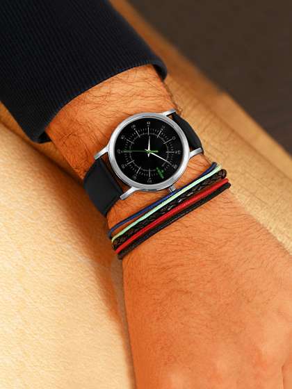 WROGN Men Patterned
                      Dial & Leather Bracelet Style Straps Analogue
                      Watch WRNWJ25 Set-39