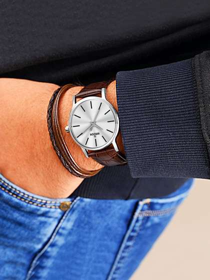 WROGN Men Dial &
                    Leather Straps Analogue Watch WRNWJ25 Set-17