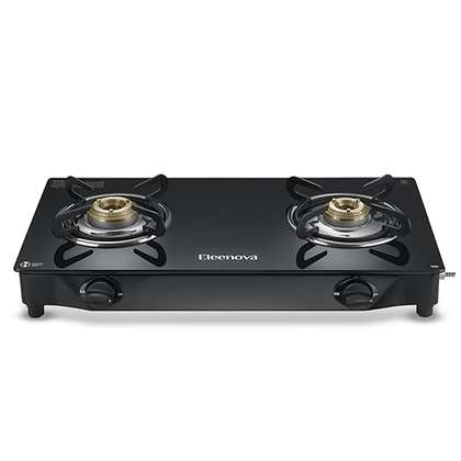 Eleenova Black Freedom 2 Burner Gas Stove