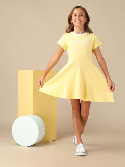 U.S. Polo Assn. Kids
                      Print Fit & Flare Mini Dress