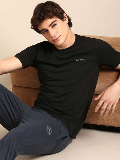 Pepe Jeans Men Crew Neck Relaxed Fit Lounge Tshirt