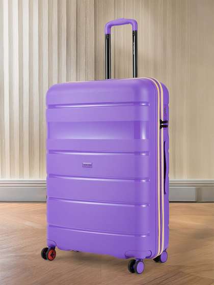 Nasher Miles Jupiter
                      Hard-Sided Polypropylene Large Purple Trolley Bag
                      - 28 Inch (75 cm)