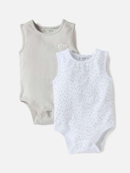 Juniors by Babyshop Boy
                    Pack Of 2 Assorted Round Neck Cotton Bodysuits