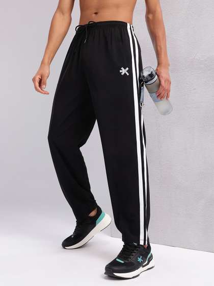 HRX by Hrithik
                        Roshan Rapid-Dry Track Pants With Side Striped
                        Detail