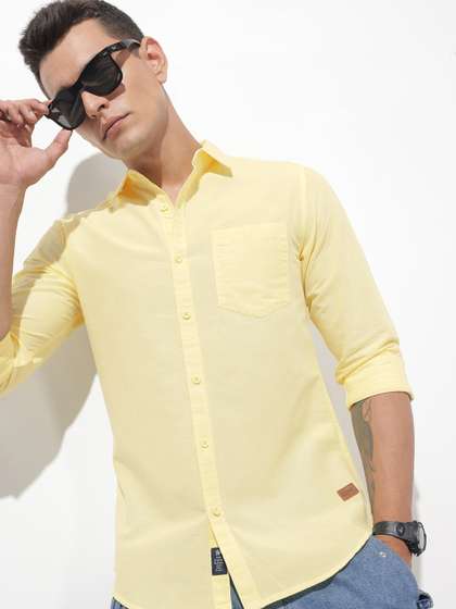 The Roadster
                        Lifestyle Co. Men Premium Linen Cotton Casual
                        Shirt