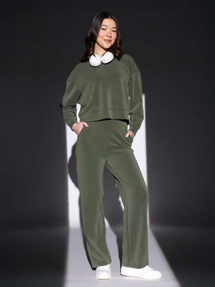 Blissclub Women
                        High-Rise Bare Butter Straight Fit Regular
                        Pants