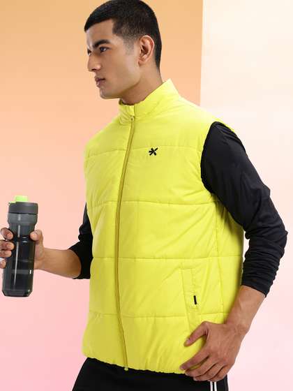 HRX by Hrithik
                        Roshan Mock Collar Rapid-Dry Gilet-Style Running
                        Jacket