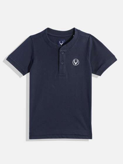 Allen Solly Junior
                      Boys Henley Neck Pure Cotton T-shirt