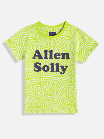 Allen Solly Junior Boys
                    Brand Logo Printed Pure Cotton T-shirt