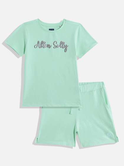 Allen Solly Junior Girls
                    Cotton Printed T-shirt with Shorts