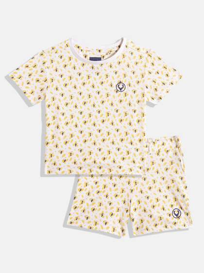 Allen Solly Junior Girls
                    Printed Pure Cotton T-shirt with Shorts