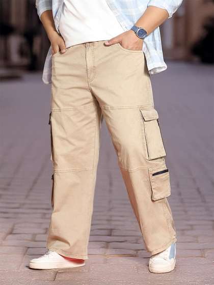 Price History of Urbano Plus Men Dark Beige Loose Baggy Fit Travel