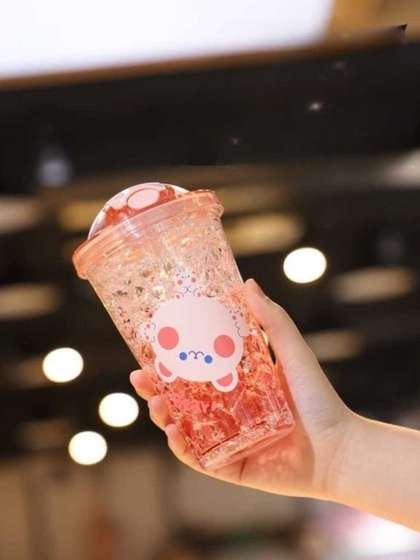 YK Pink Conversational
                    Plastic Spill Proof Tumbler - 450ml