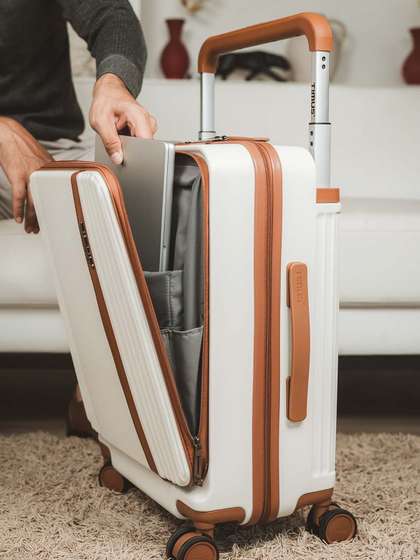Timus Starlite
                          Textured Hard-Sided Cabin Trolley Bag