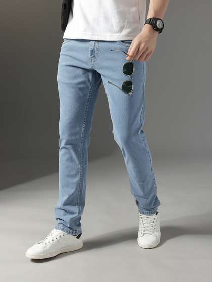 FCUK Men Smart
                          Slim Fit Mid-Rise Stretchable Jeans