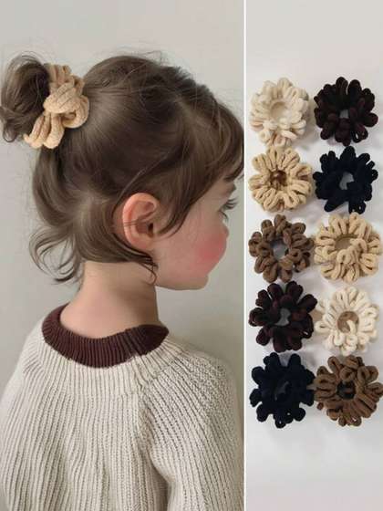 Ziory Girls Set Of 10
                      Ponytail Holders