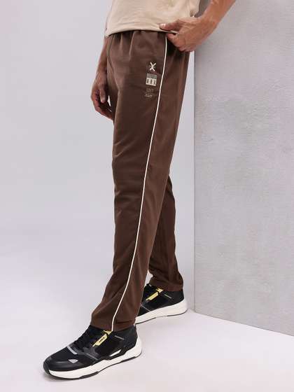 HRX by Hrithik Roshan HRX By Hrithik Roshan Men Slim Fit Casual Track Pants With Side Striped Detail