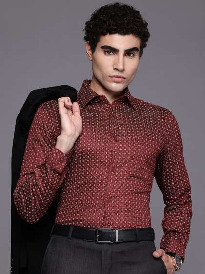 Raymond Pure Cotton
                        Slim Fit Floral Printed Formal Shirt