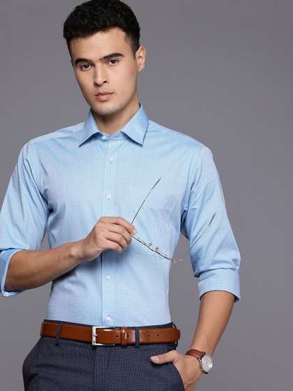 Raymond Pure Cotton
                        Textured Slim Fit Formal Shirt