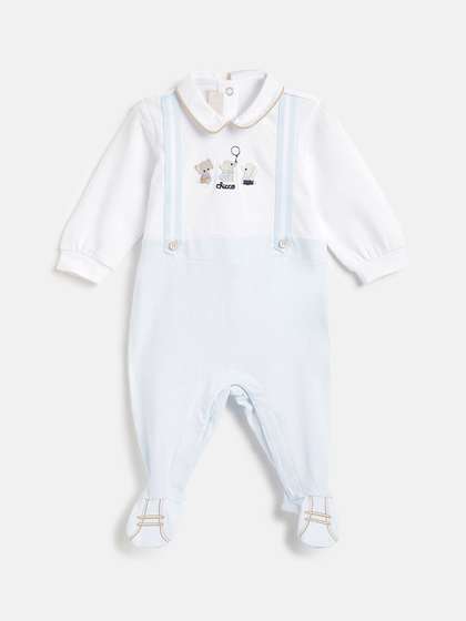Chicco Boy Embroidered
                    Sleepsuit