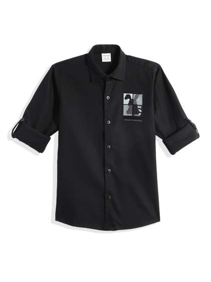 CAVIO Boys Solid Casual
                    Shirt
