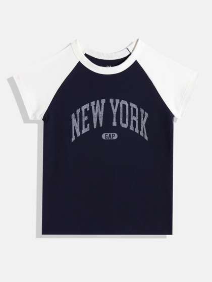 GAP Girls Typography
                    Printed T-shirt