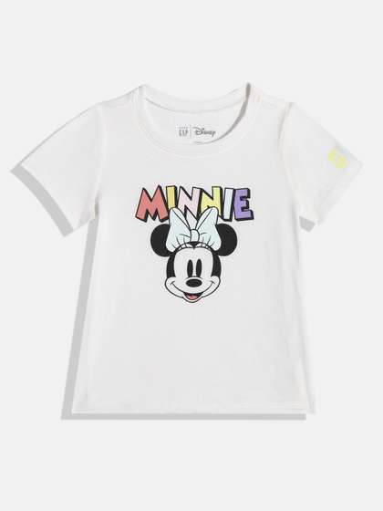 GAP Girls Minnie Mouse
                      Printed Pure Cotton T-shirt