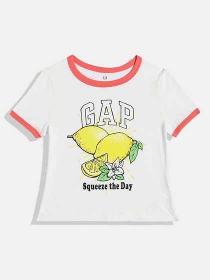 GAP Girls Printed Pure
                    Cotton T-shirt
