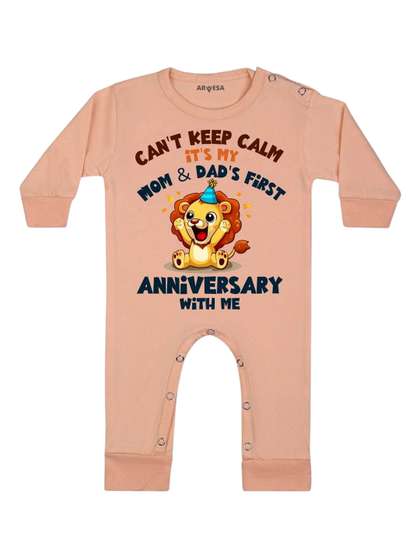 Arvesa Mom & Dad
                    Anniversary With Me Printed Bodysuit
