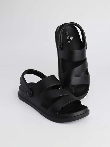 NoStrain Men Moulded
                        Zigzag Comfort Sandals