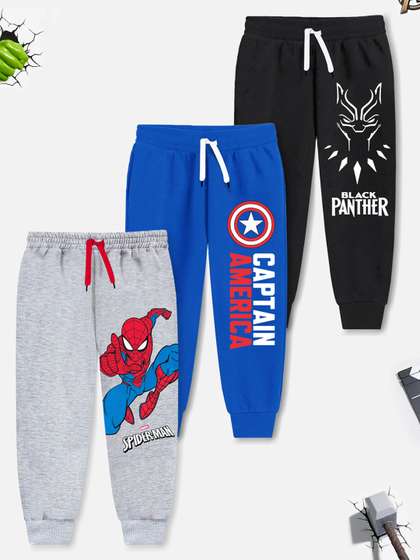 YK Marvel Boys Pack Of 3
                    Avengers Printed Cotton Joggers
