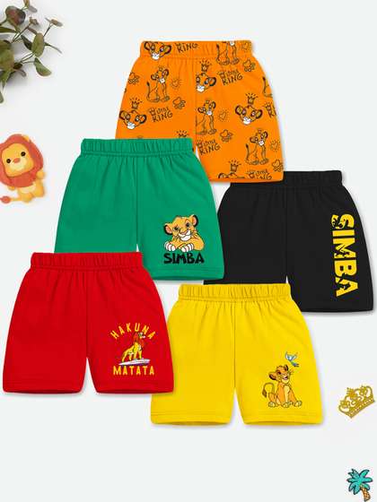 YK Disney Boys Printed
                    Simba Shorts