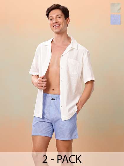 Mast & Harbour
                        Men Pack of 2 Printed Boxers