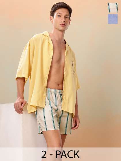 Mast & Harbour
                        Men Pack of 2 Printed Boxers