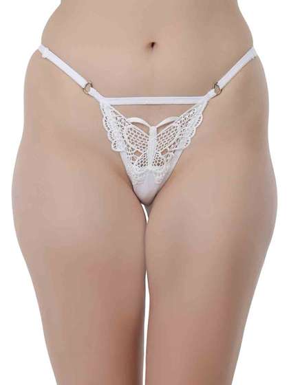 SELFCARE Self
                          Deign Low-Rise Minimal Coverage Butterfly
                          Patch Thong Briefs SN3597
