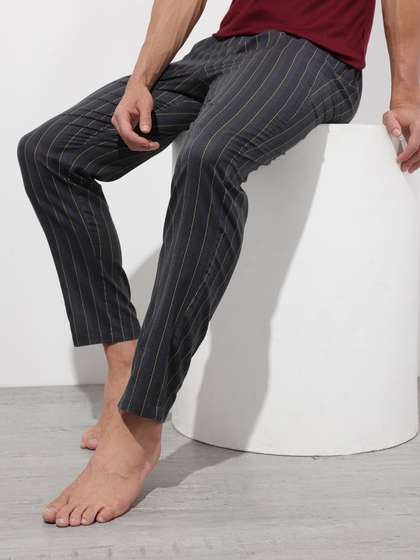 The Roadster
                        Lifestyle Co. Men Striped Print Lounge Pants