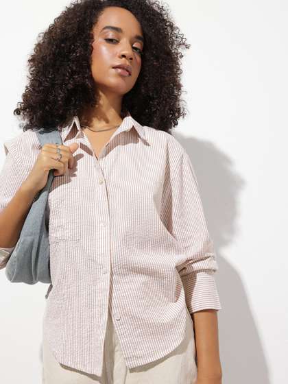 Roadster Striped Oversized Shirt