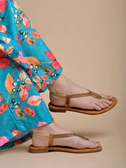 Stylestry Women Open
                        Toe Flats with Tassels