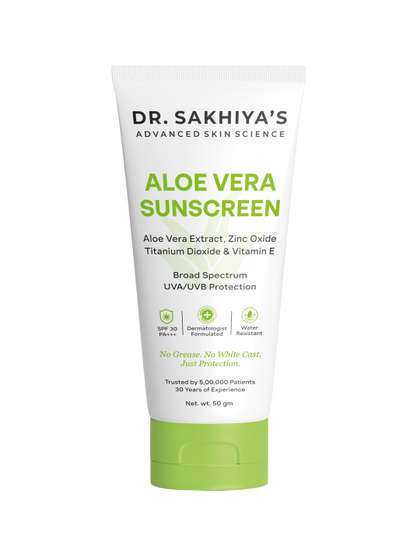 DR. SAKHIYA'S Aloe
                        Vera Sunscreen With SPF 30 PA+++- 50 g
