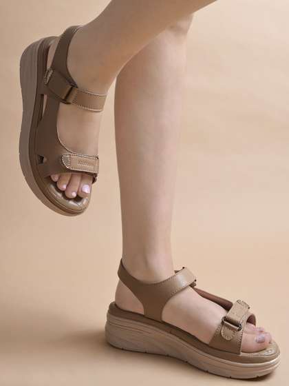 Stylestry Women
                        Leather Platform Heels
