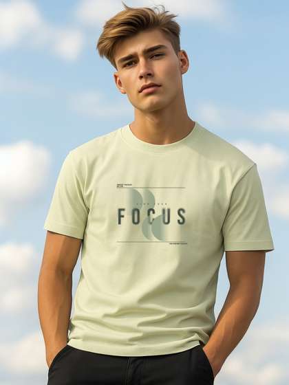 NOBERO Men Cotton Printed T-shirt
