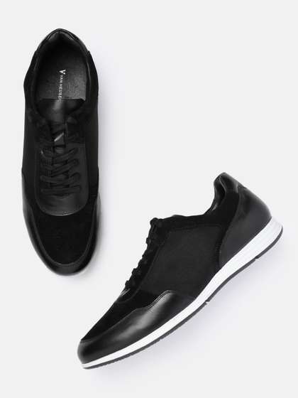 Van Heusen Men
                          Leather Sneaker Round Toe Casual Shoes