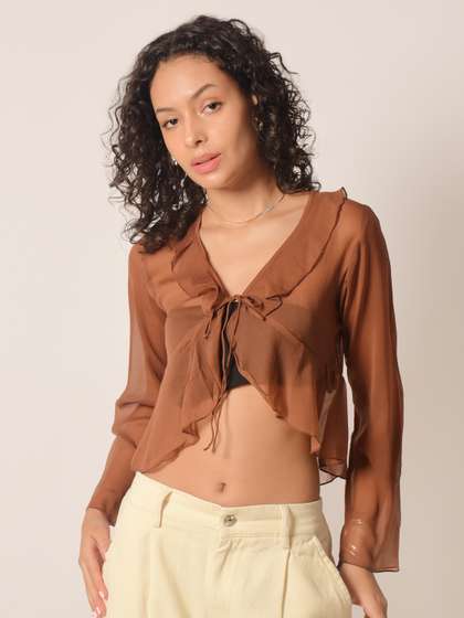 IZF Women Tie-Up
                        Shrug