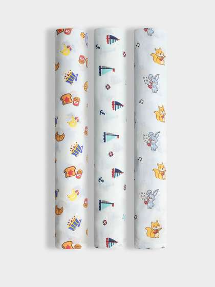 Orange Sugar Set Of 3
                    Printed Muslin Swaddle