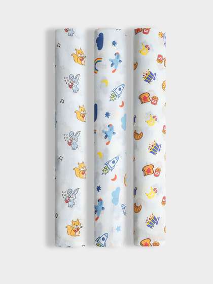 Orange Sugar Set Of 3
                    Printed Muslin Swaddle